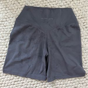 Alphalete Grey Tie-Dye Shorts
